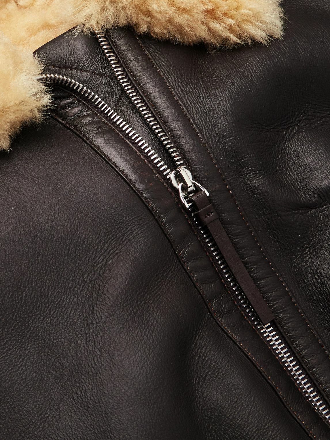 Jacquemus - Le Bombardier Oversized Shearling Bomber Jacket - Brown