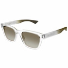 Saint Laurent Eyewear Sl 790/f005 Crystal Crystal Green