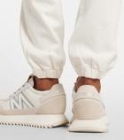 Moncler Pacey2 suede-trimmed sneakers