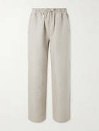 Saman Amel - Straight-Leg Linen Trousers - Neutrals