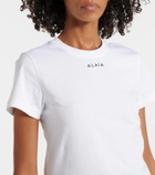 Alaïa Printed cotton jersey T-shirt