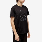 Maison Margiela Men's Embroidered Numbers Logo T-Shirt in Black