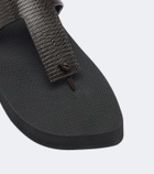 Christen Edge leather thong sandals