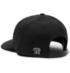 Aries - Embroidered Cotton-Twill Baseball Cap - Black
