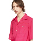 Alexander McQueen Pink Logo Bowling Shirt
