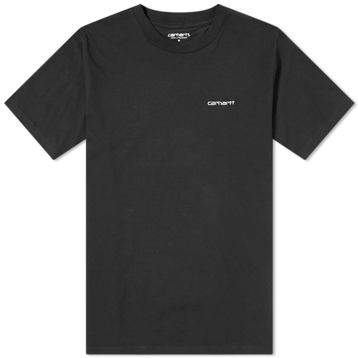 Photo: Carhartt Script Embroidered Tee Black & White