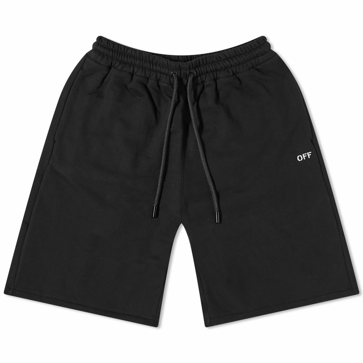 Photo: Off-White Men's Logo Sweat Shorts in Black