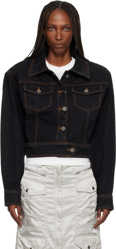 Photo: VAQUERA Black Cropped Denim Jacket