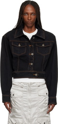 VAQUERA Black Cropped Denim Jacket