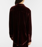 Asceno London velvet shirt