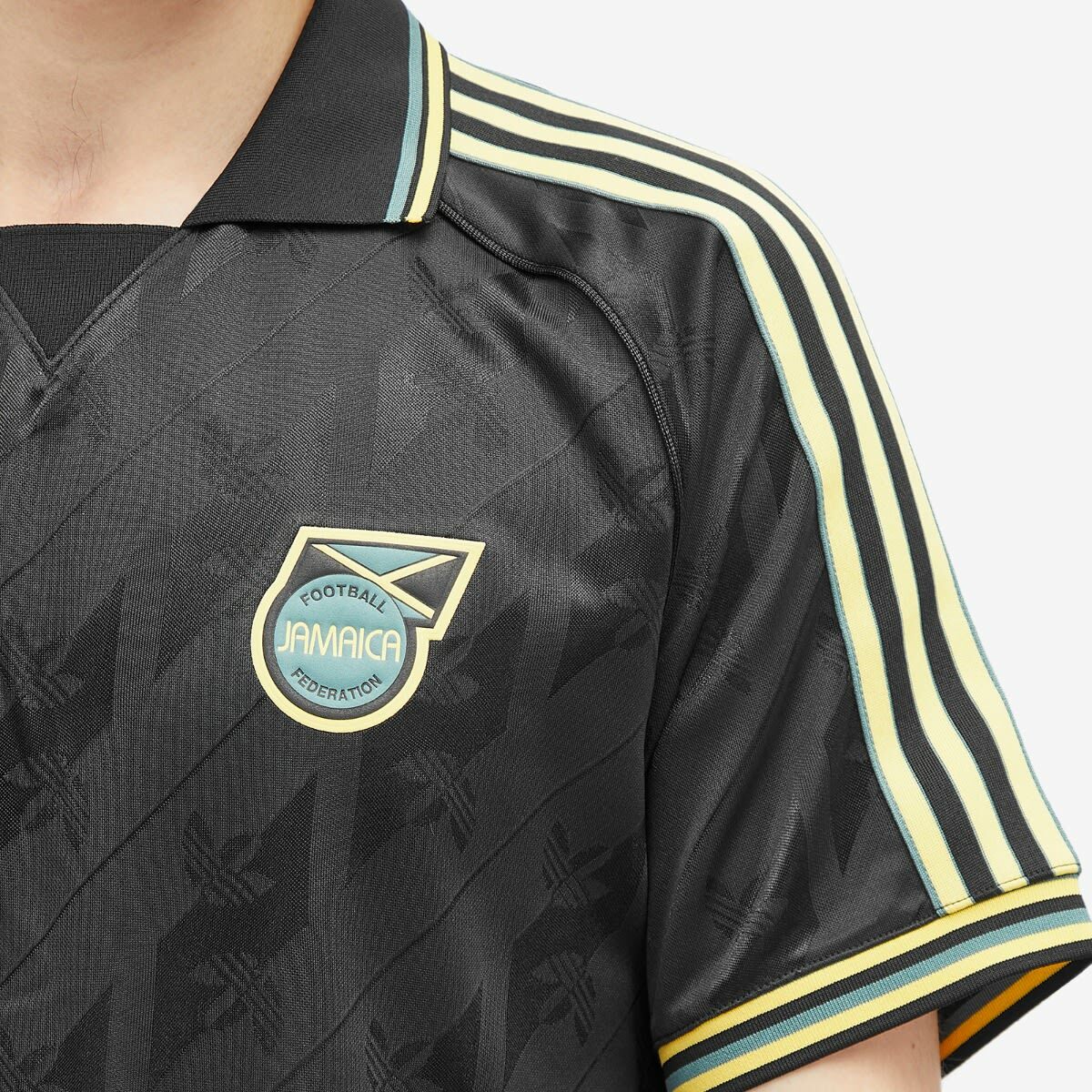 Adidas Men's JFF Short Sleeve Jersey in Black