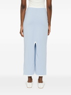 Rowen Rose Floral-Appliqué Maxi Skirt
