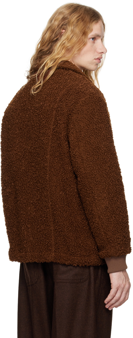 DOCUMENT Brown Wool Boucle Jacket