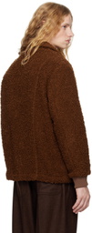 DOCUMENT Brown Wool Boucle Jacket