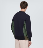 Sacai Cotton-blend twill sweatshirt