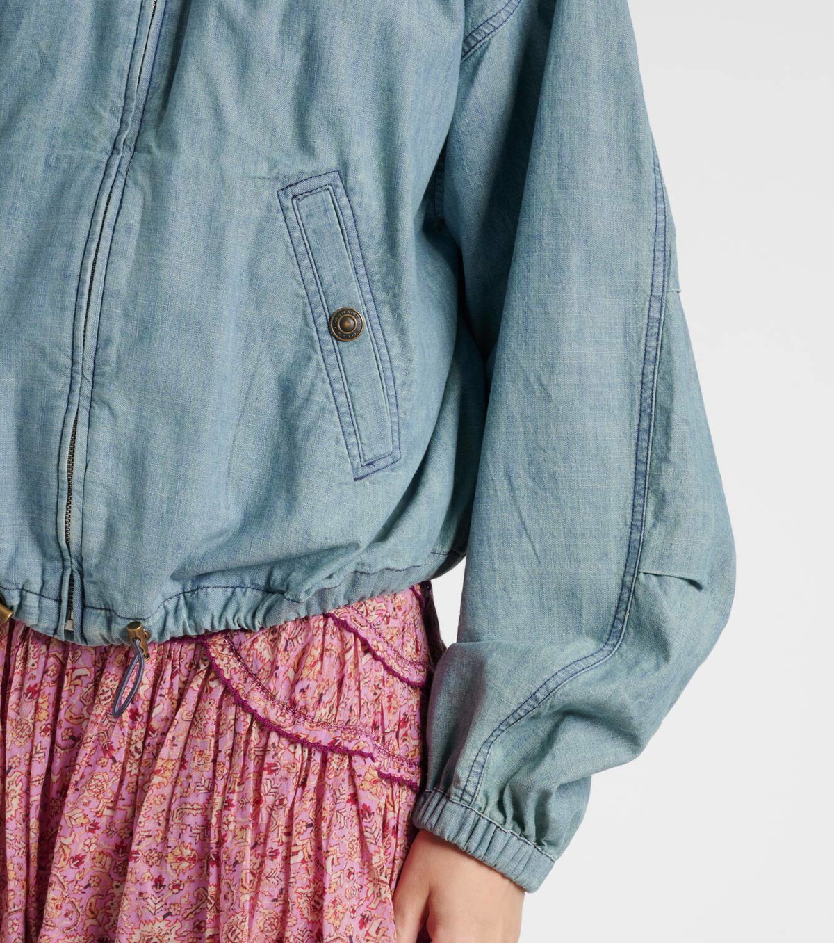Marant Etoile Plume chambray bomber jacket