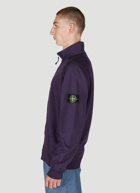 Stone Island - Compass Patch Zip Up Sweatshirt in Navy