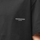 Wooyoungmi Men's Box Logo T-Shirt in Black