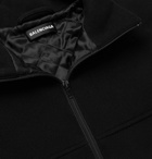 Balenciaga - Oversized Logo-Embroidered Virgin Wool Jacket - Men - Black