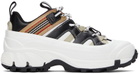 Burberry White Icon Stripe Arthur Sneakers