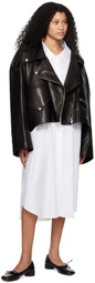 KIMHĒKIM Black Zip Leather Jacket