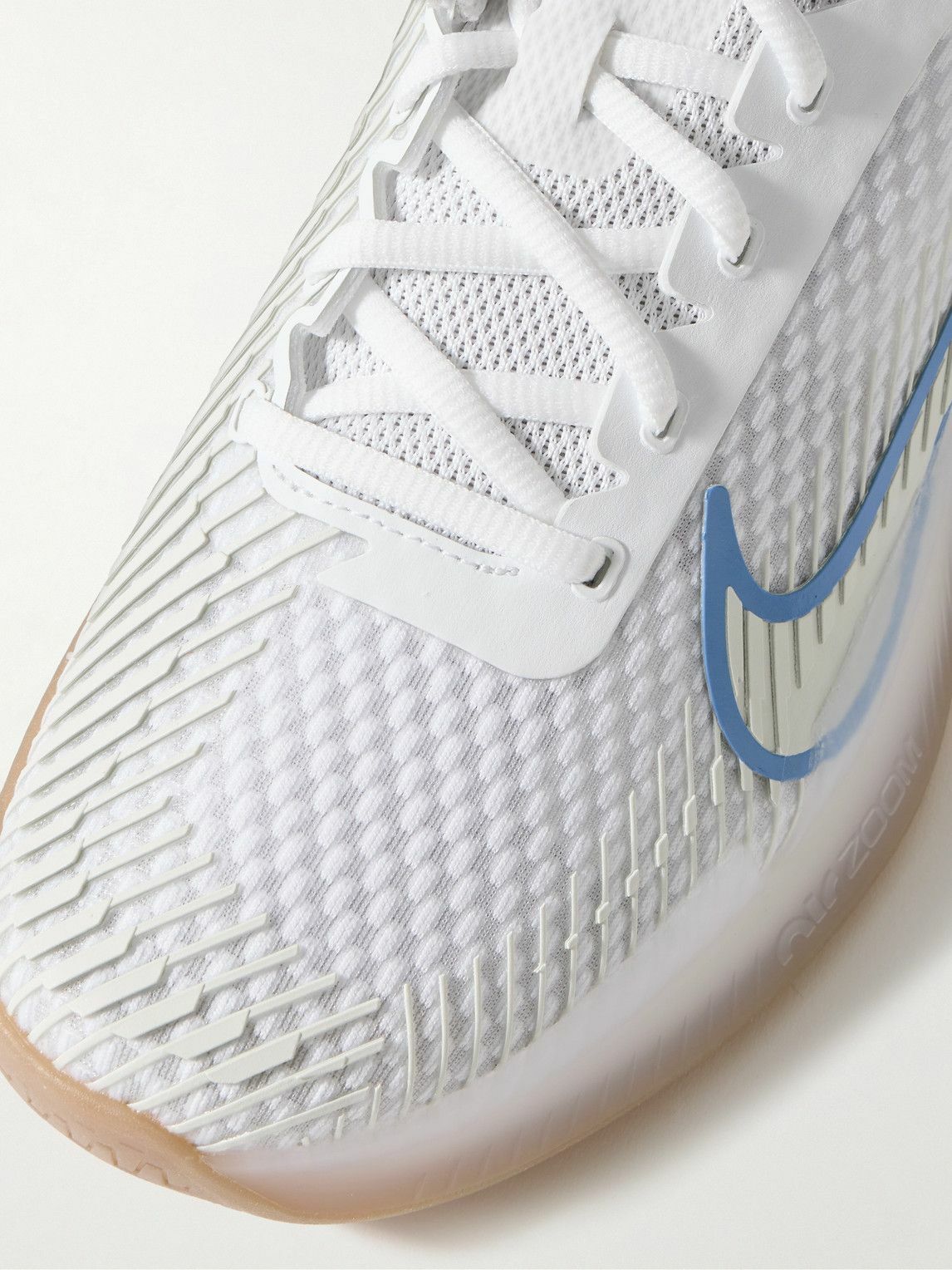 Nike Tennis - Air Zoom Vapor 11 Rubber-Trimmed Mesh Tennis Sneakers - White