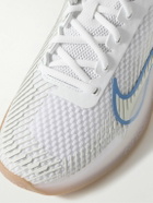 Nike Tennis - Air Zoom Vapor 11 Rubber-Trimmed Mesh Tennis Sneakers - White