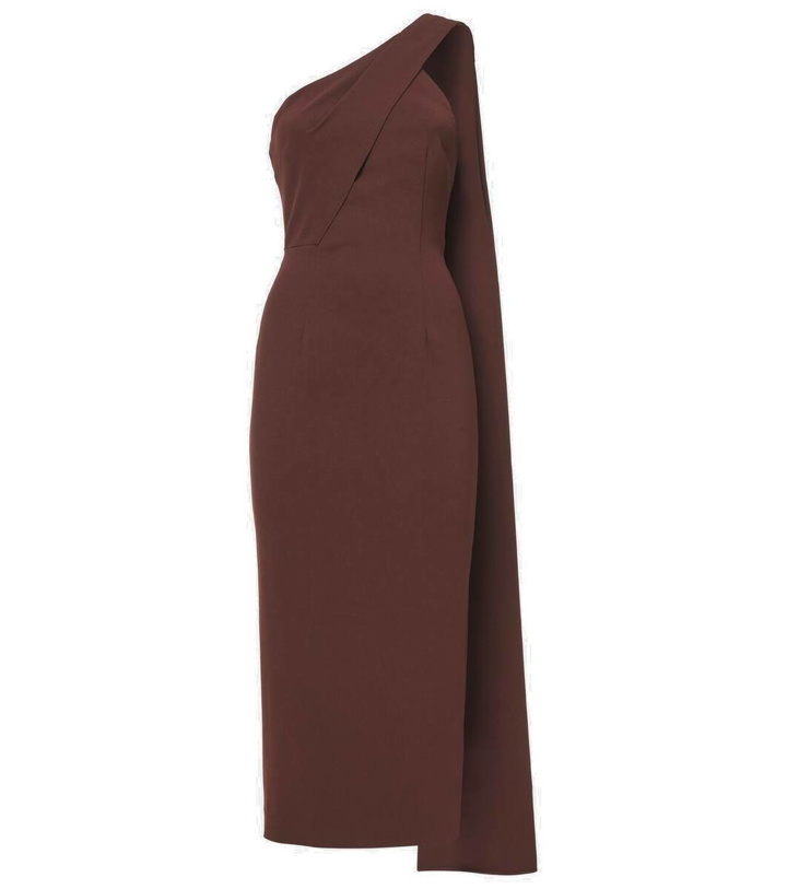 Photo: Roland Mouret Asymmetric cady midi dress