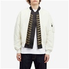 Alexander McQueen Men's Tailored Collar Bomber Jacket in Bone