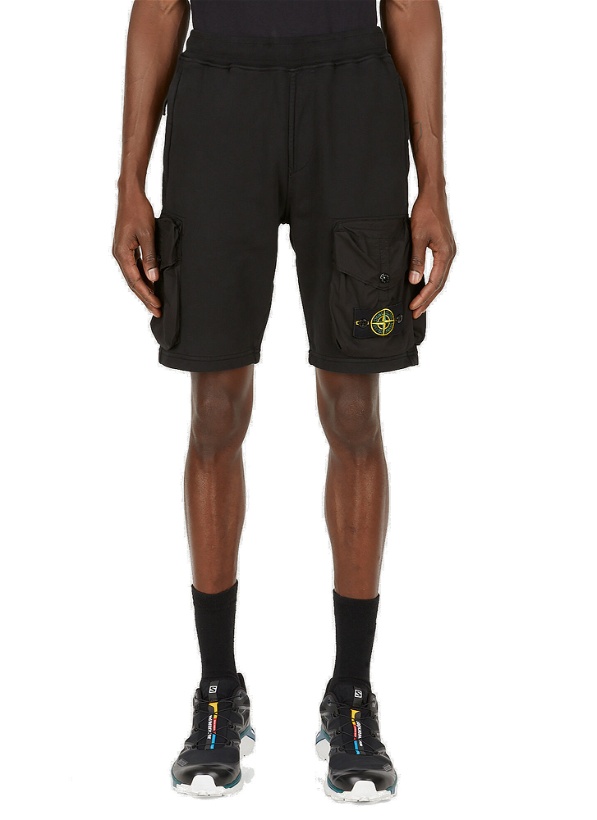 Photo: Compass Patch Bermuda Shorts in Black