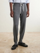 N.PEAL - Straight-Leg Organic Cashmere Sweatpants - Gray