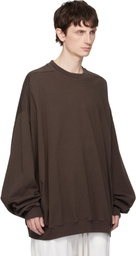 Rick Owens DRKSHDW Gray Temple Hun Crewneck Sweatshirt