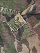 424 - Camouflage-Print Cotton-Ripstop Hooded Jacket - Green
