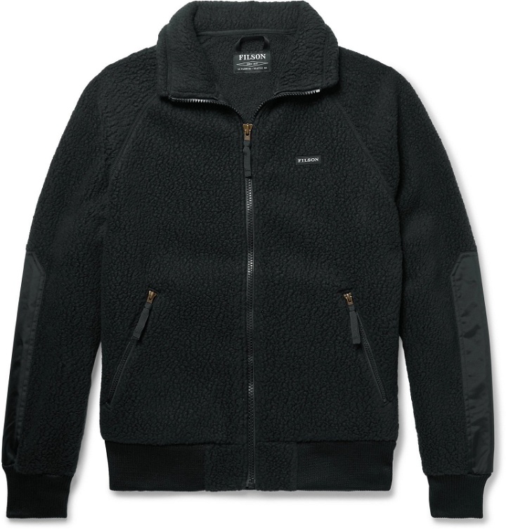 Photo: Filson - Nylon-Trimmed Polartec Thermal Pro Fleece Jacket - Black