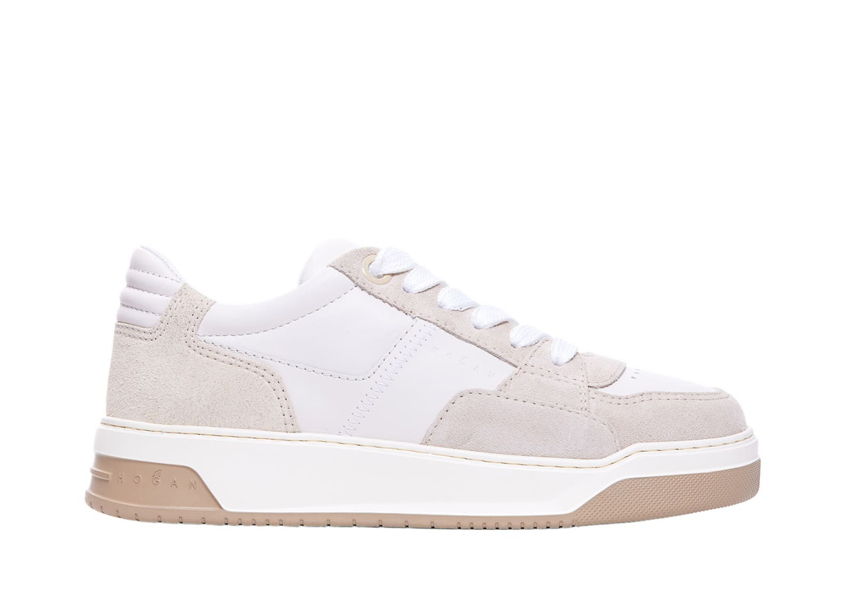 White Leather Sneakers Hogan Hogan