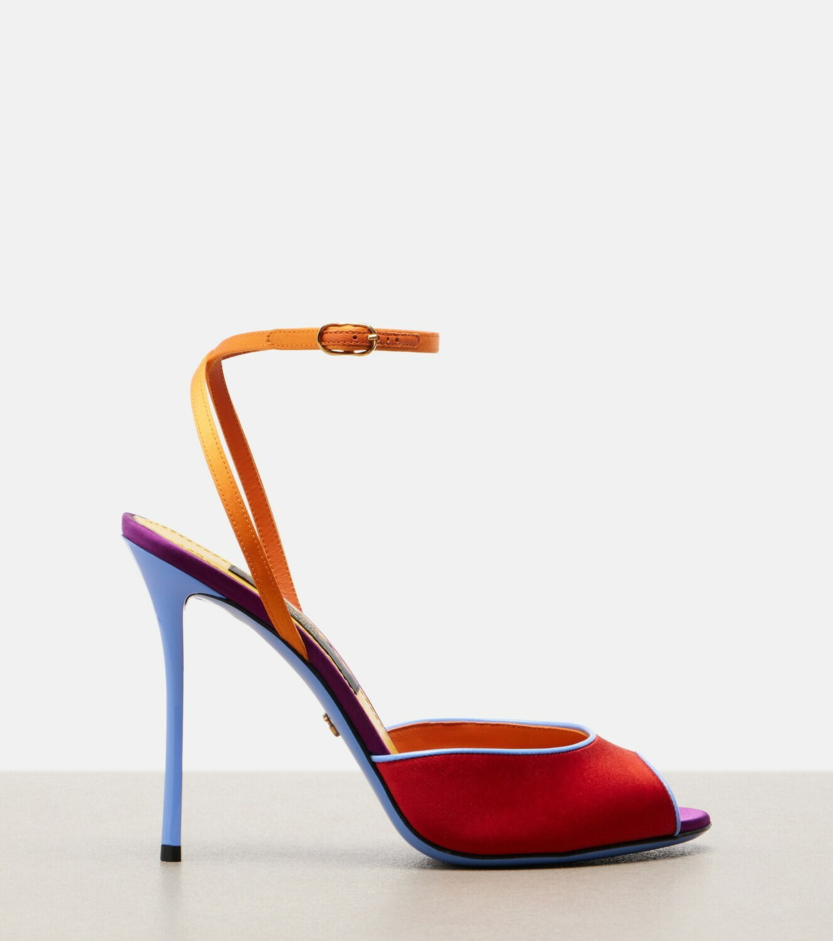 Dolce&Gabbana Keira satin slingback sandals