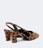 Herbert Levine Ask Around calf hair slingback pumps