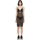 Versace Underwear Black Lace Night Dress