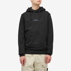 Stone Island Men's Badge Back Print Hoodie in Black