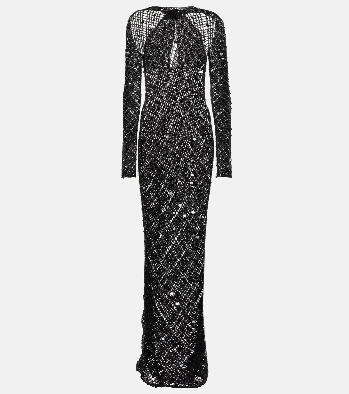 Coperni - Sequin-embellished crochet maxi dress Coperni