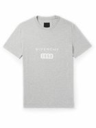 Givenchy - Logo-Print Cotton-Jersey T-Shirt - Gray