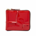 Comme des Garçons Wallet SA7100RH Reversed Hem Wallet in Red 