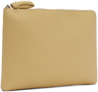 LEMAIRE Yellow Embossed Pouch