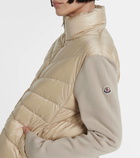 Moncler Down-paneled wool cardigan