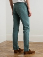 Sid Mashburn - Field Slim-Fit Tapered Garment-Dyed Cotton-Twill Trousers - Blue