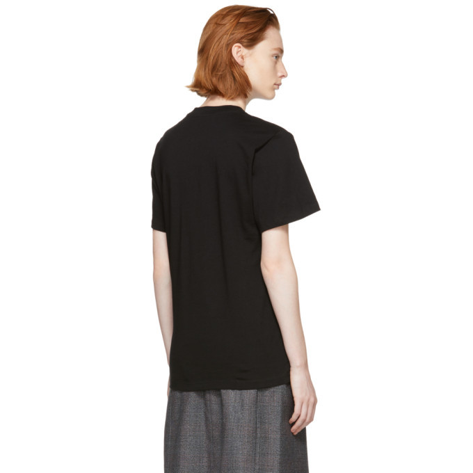 Proenza Schouler Black PSWL Care Label T Shirt Proenza Schouler