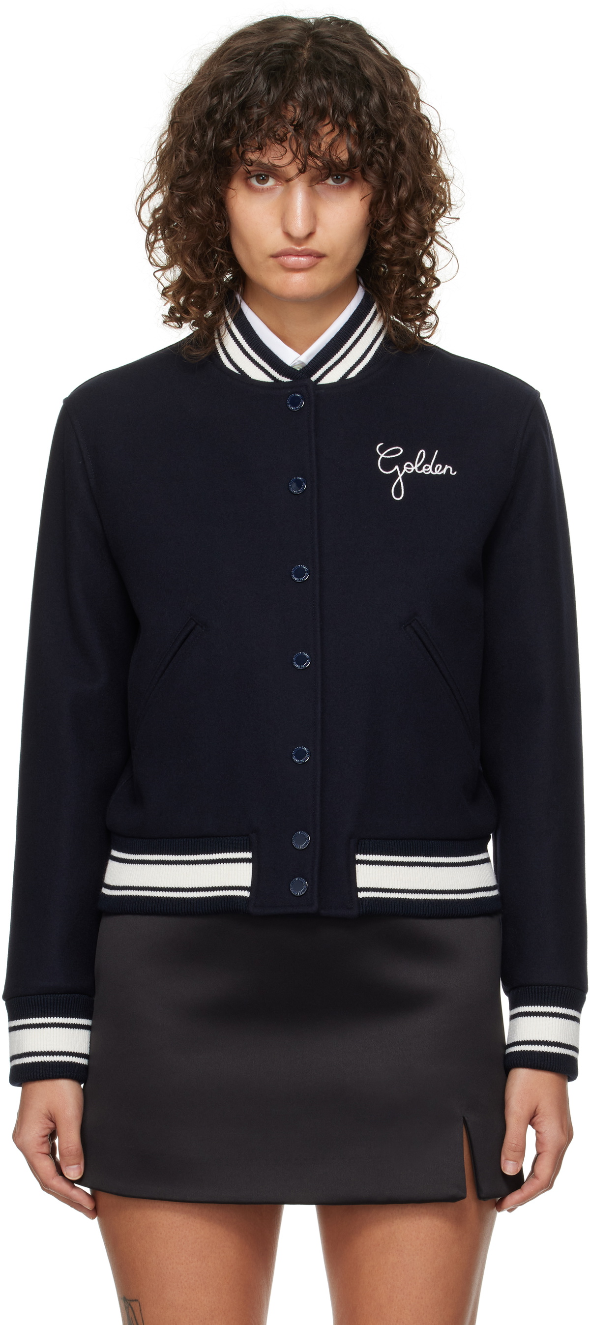 Golden Goose Brown Viscose Bomber main image 0
