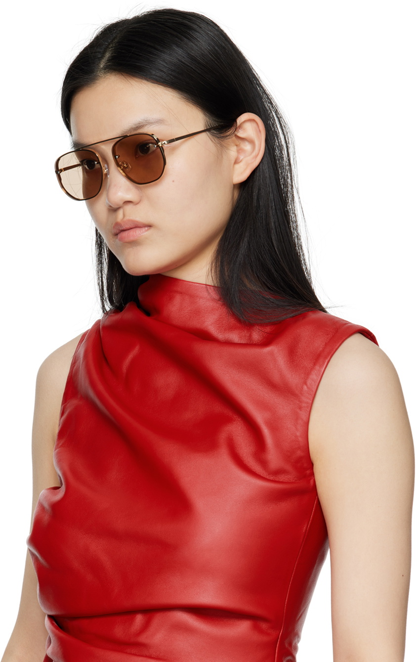 BONNIE CLYDE Gold Traction Sunglasses Bonnie Clyde