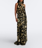 Taller Marmo Kintsugi silk-blend fil coupé gown