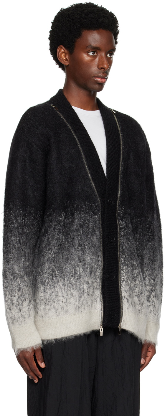 VEIN Black Zip Cardigan